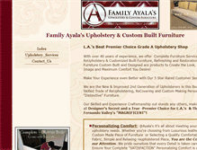 Tablet Screenshot of familyupholstery.com
